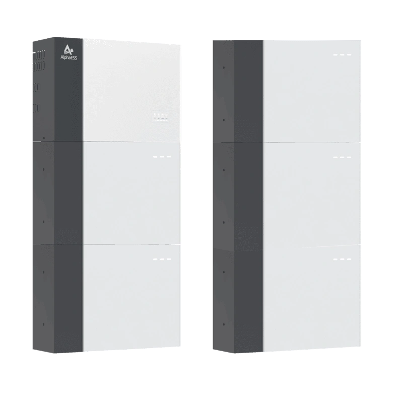 19 kWh AlphaESS thuisbatterij 10 kW omvormer 3-fase 5 batterijen 3.8 kWh