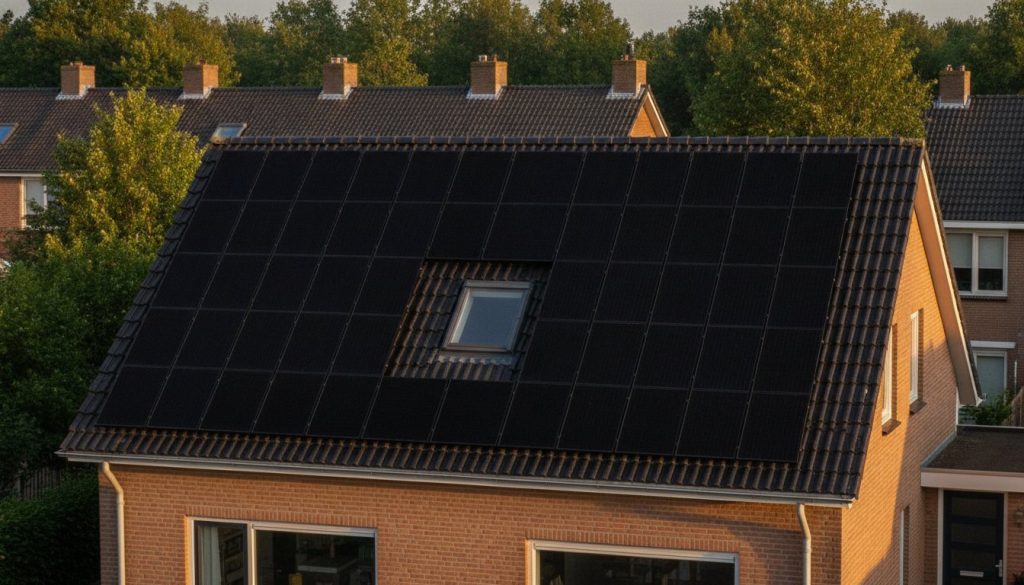 Zonnepanelen op een klein dak in Breda en Roosendaal