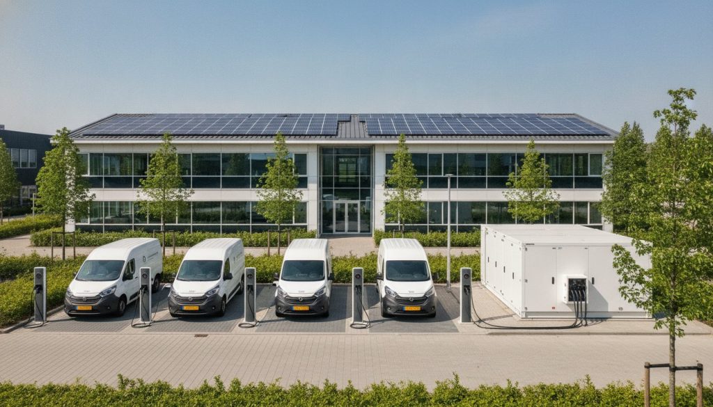 Batterij combineren met laadplein in Roosendaal