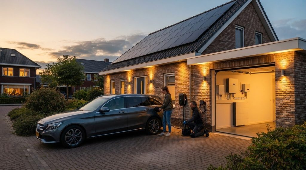 Je elektrische auto opladen met een thuisbatterij: alles wat je moet weten in 2026